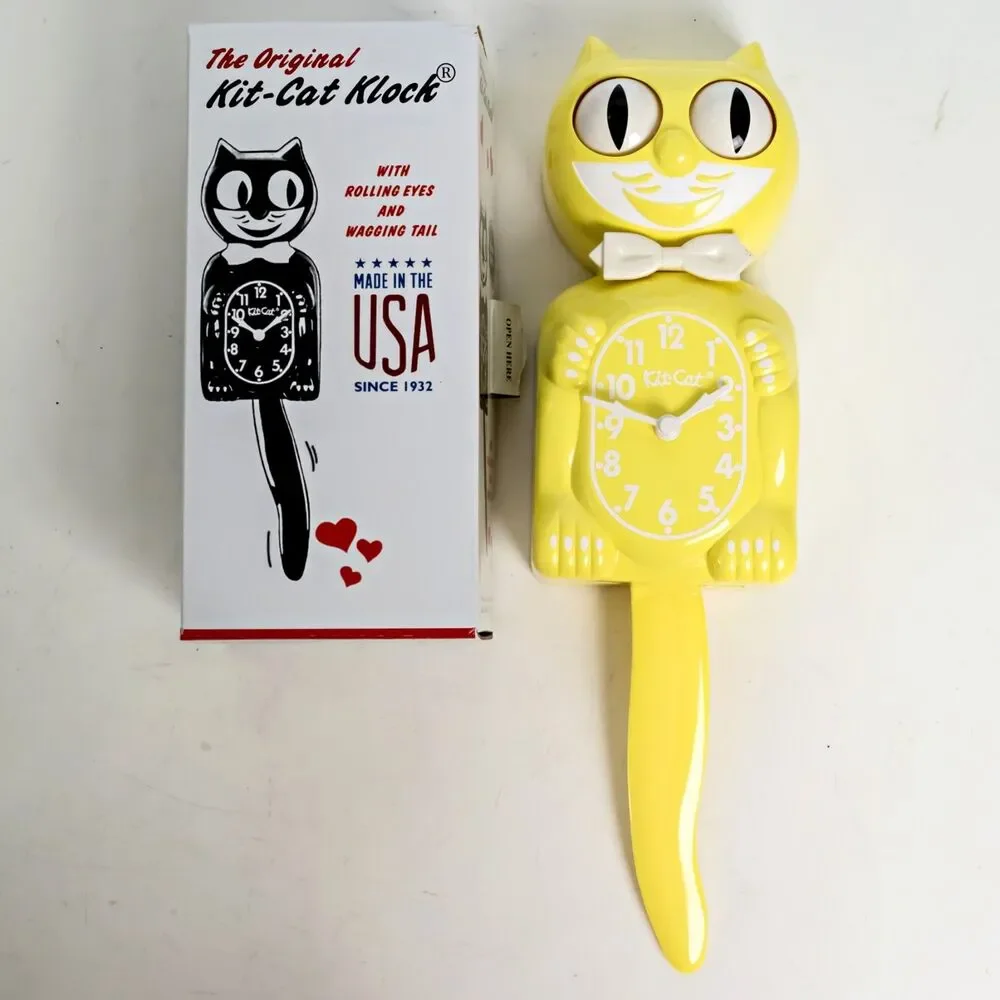 Limited Edition Spring Daffodil Kit Cat Klock - Open Box